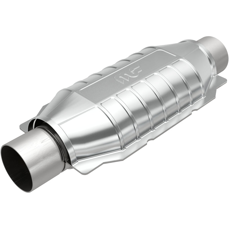 MagnaFlow OEM Grade Universal Catalytic Converter Part Number 51006 – 2.50 Inch Inlet/Outlet, 12 Inch Body Length