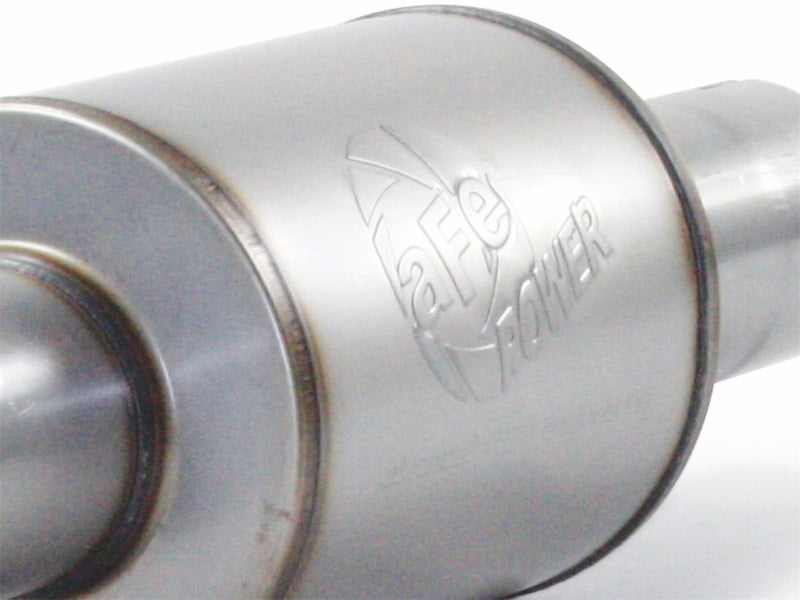 aFe Atlas 4 Inch Aluminized Steel Cat-Back Exhaust System with Polished Tip for Ford F-150 2011-2014 V6-3.5L