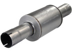 aFe Atlas Exhausts Muffler - 4 Inch Inlet, 8 Inch Diameter, 30 Inch Length, Aluminized Steel Performance Muffler