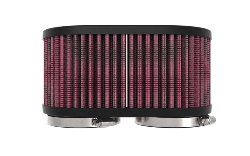 K&N Engineering 2-1/8 inch Dual Flanged Universal Clamp-On Air Filter – 6-1/4 x 4 inch Outer Diameter