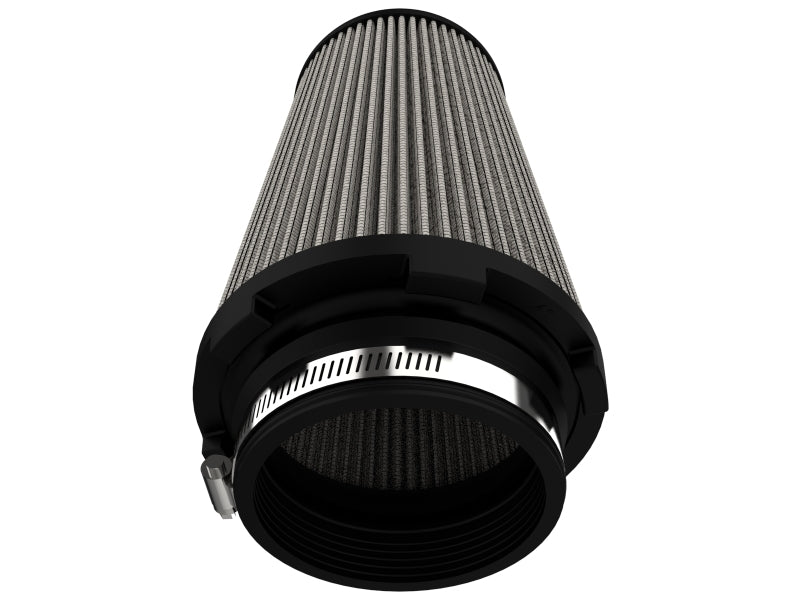 aFe MagnumFLOW Pro DRY S 4-inch Flange, 6-inch Base, 4-inch Top, 8-inch Height Replacement Air Filter - Part Number 21-91155