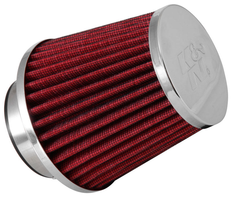 K&N Engineering Universal Chrome Air Filter with Adjustable Flange - Part RG-1003RD-L