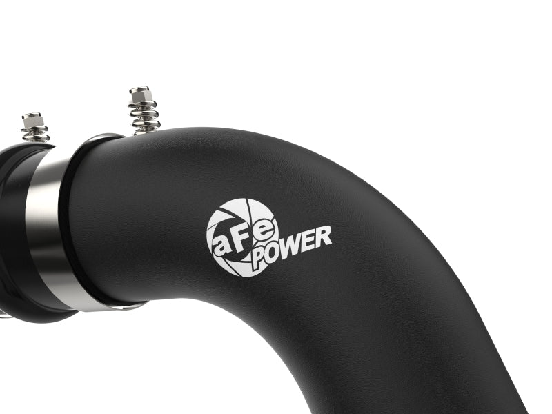 aFe BladeRunner Black 3-inch Aluminum Charge Pipe Kit for 2020-2021 GM Duramax Diesel Trucks L5P