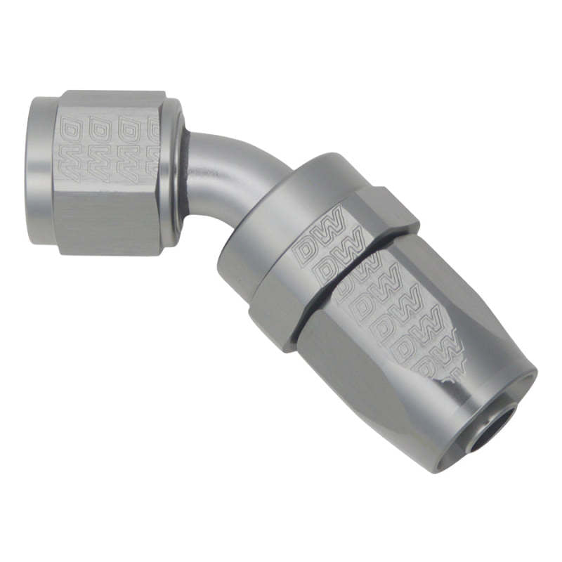 DeatschWerks 8AN Female Swivel 45-Degree Hose End CPE - Titanium Anodized