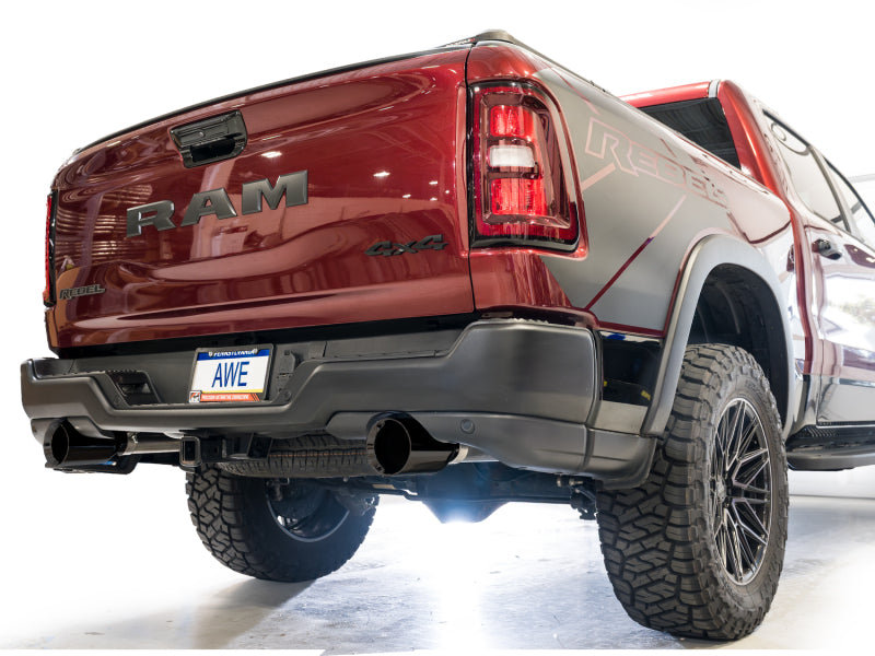 AWE Tuning 2025+ Ram 1500 3.0TT Rebel Cat-Back Exhaust with Diamond Black Tips - Part 3015-33531