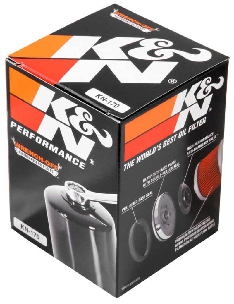 K&N Engineering KN-170 Premium Oil Filter for Harley-Davidson Powersports Vehicles