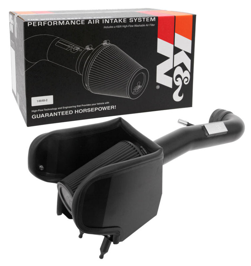 K&N Engineering Blackhawk Performance Cold Air Intake Kit for 2018 Jeep Wrangler JL V6-3.6L F/I