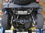 aFe Rebel Series 2.5-inch Stainless Steel Axle-Back Exhaust with Polished Tips for Jeep Wrangler (2007-2018) - V6 3.6L/3.8L