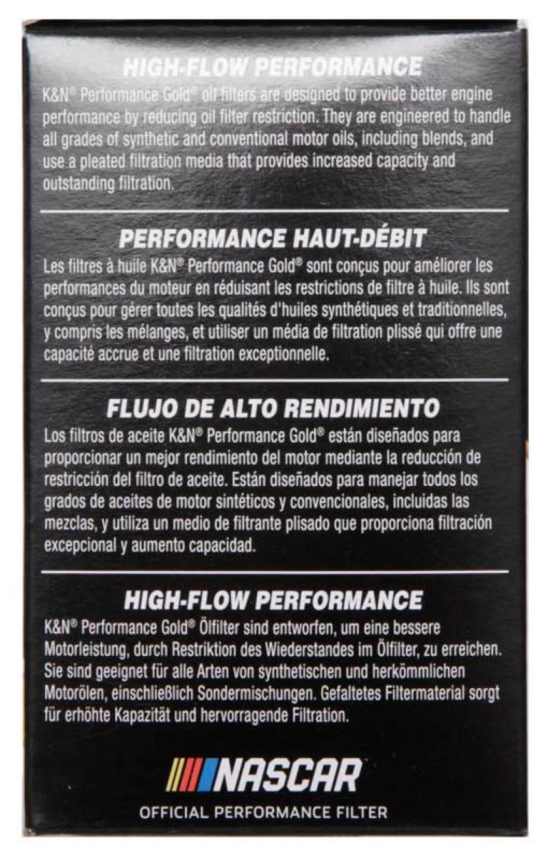 K&N Engineering HP-7027 Performance Oil Filter for Chevrolet Cruze 2011-2013 with Hengst Filter Housing