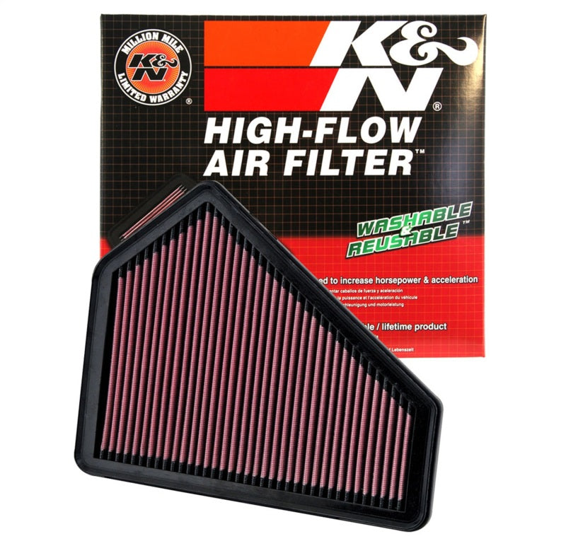 K&N Engineering Replacement Air Filter Part #33-2411 for Cadillac CTS 3.6L V6 (2008-2011)