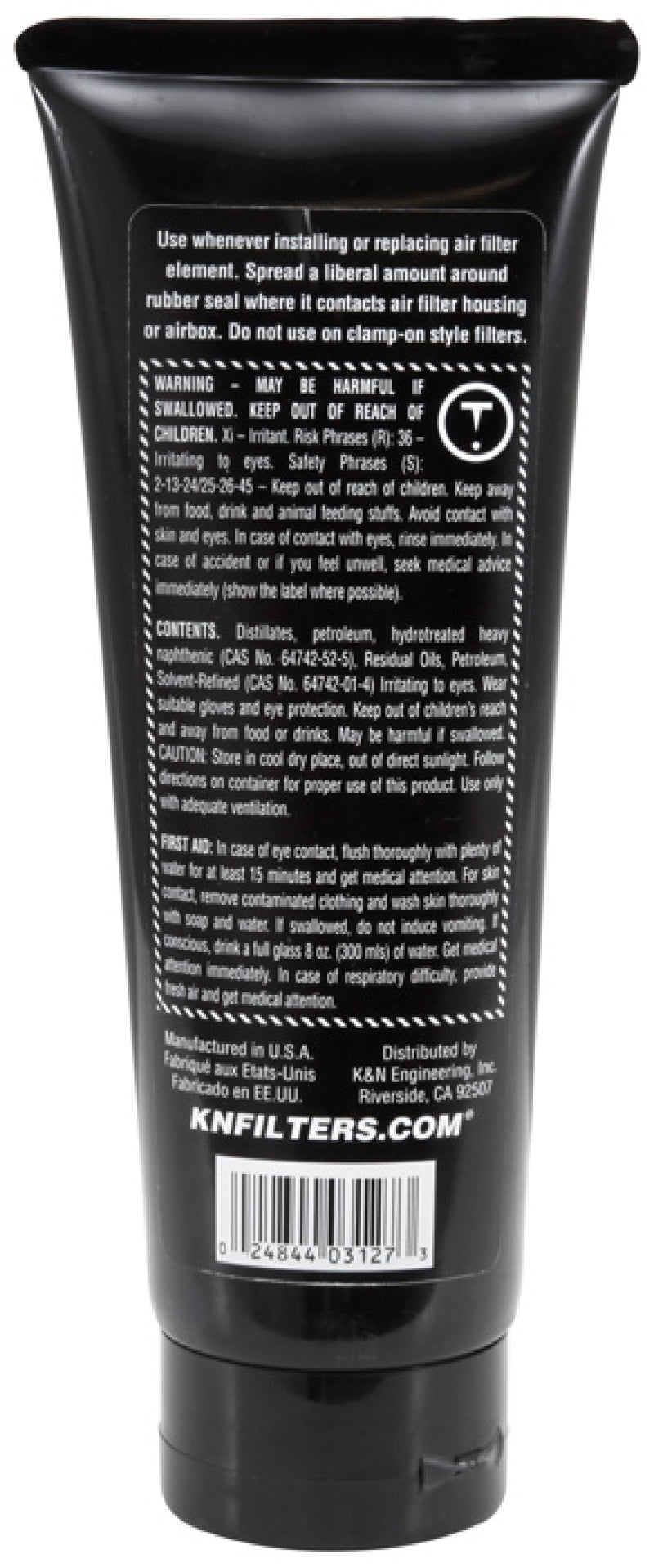 K&N Engineering Sealing Grease 99-0704 - 6 oz for Air Filter Sealing and Protection