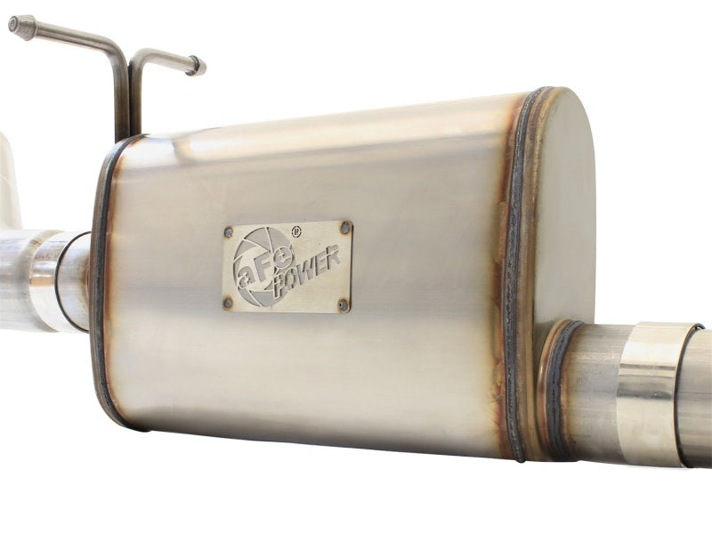 aFe MACH Force XP 3-inch to 3.5-inch Stainless Steel Cat-Back Exhaust System with Polish Tip for Ford Super Duty (1999-2004)