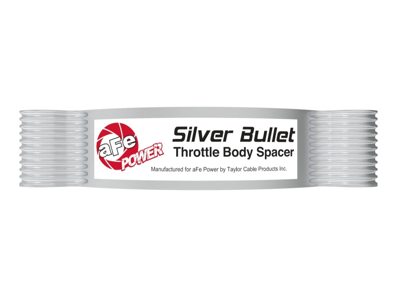 aFe Silver Bullet Aluminum Throttle Body Spacer for Chevrolet Corvette C8 (2020-2026) - Part Number 46-34017