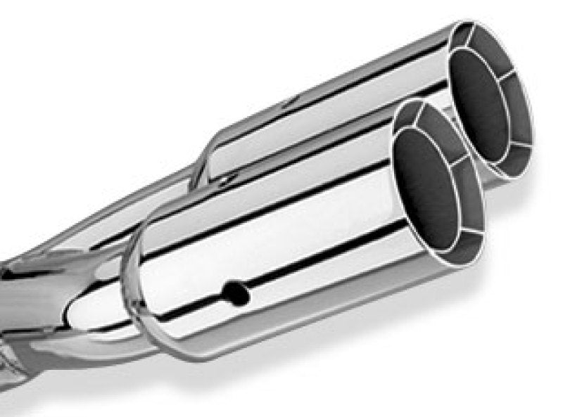 Borla Universal Polished Exhaust Tip with Dual Round Intercooled Outlet (Part #20203)
