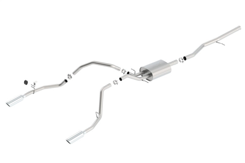 Borla S-Type Cat-Back Exhaust System for 2014-2018 Chevrolet Silverado 1500 & GMC Sierra 1500, 2019 Silverado 1500 LD – 5.3L V8 Crew Cab