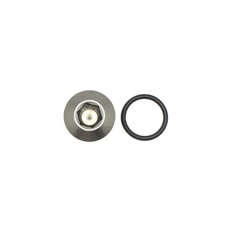 DeatschWerks 8AN ORB Male Plug with Low Profile Internal Allen Hex - Matte Black Finish