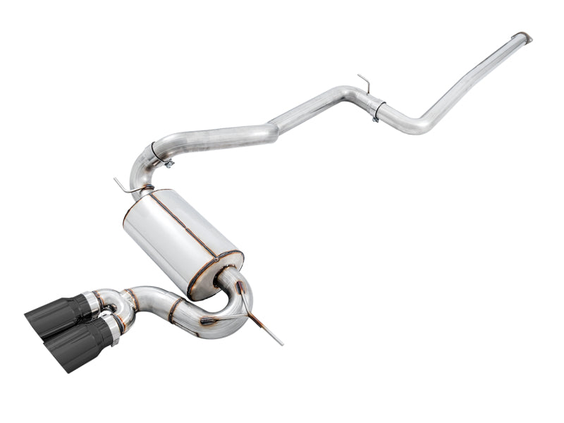 AWE Tuning Ford Focus ST Touring Edition Cat-Back Exhaust - Non-Resonated with Diamond Black Tips