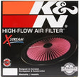K&N Engineering X-Stream Top Filter 14 Inch OD Chrome for Enhanced Engine Breathing