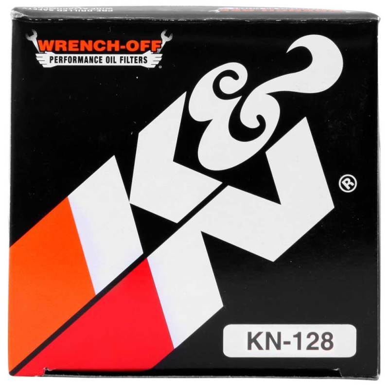 K&N Engineering Kawasaki Oil Filter KN-128 – High-Flow Synthetic-Blend Cartridge for Powersports Vehicles