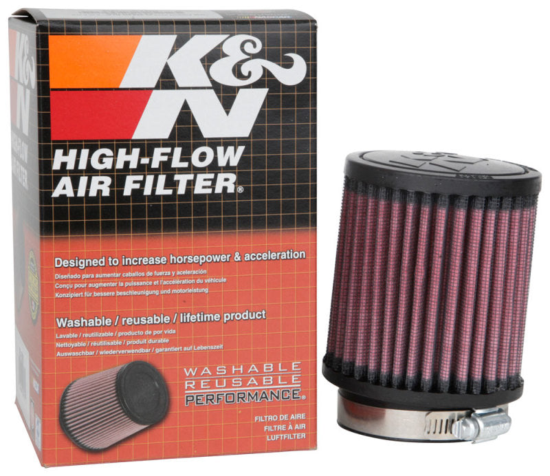 K&N Engineering Universal Rubber Air Filter - 2.5 inch Inlet, 3.5 inch Outer Diameter, 4 inch Height