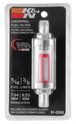 K&N Engineering 81-0300 Universal Replacement Inline Fuel Filter for 5/16 Inch and 3/8 Inch Fuel Lines