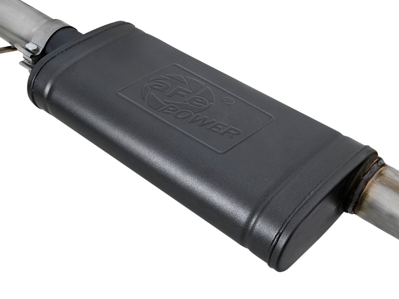 aFe Large Bore HD 3-inch Stainless Steel Cat-Back Exhaust with Black Tips for Jeep Grand Cherokee WK2 (2014-2019) V6-3.6L