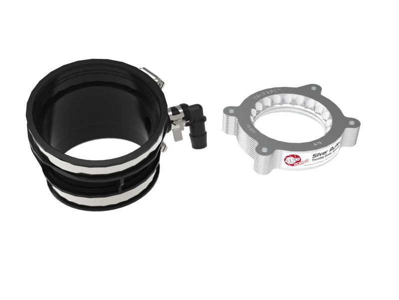 aFe Silver Bullet Aluminum Throttle Body Spacer for Chevrolet Corvette C8 (2020-2026) - Part Number 46-34017
