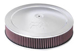 K&N Engineering 14-inch Red Custom Air Cleaner Assembly with 5.125-inch ID and 14-inch OD