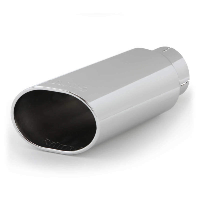 Banks Power Tailpipe Tip Kit - SS Obround Slash Cut Chrome Finish for 4-Inch Exhaust Pipes