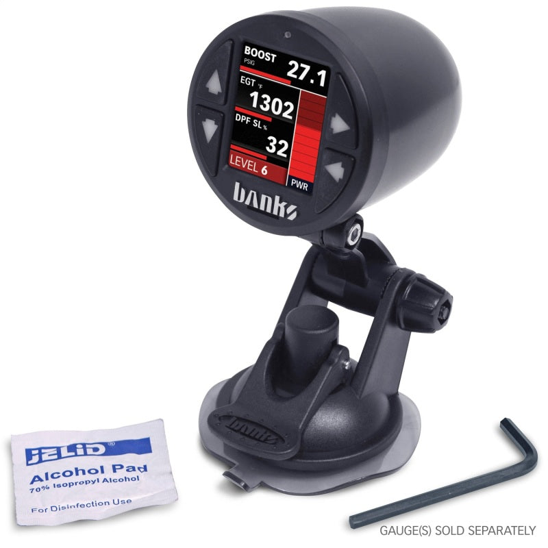 Banks Power 52mm Single Gauge Pod Kit with Sticky Base for Universal Vehicle Mounting