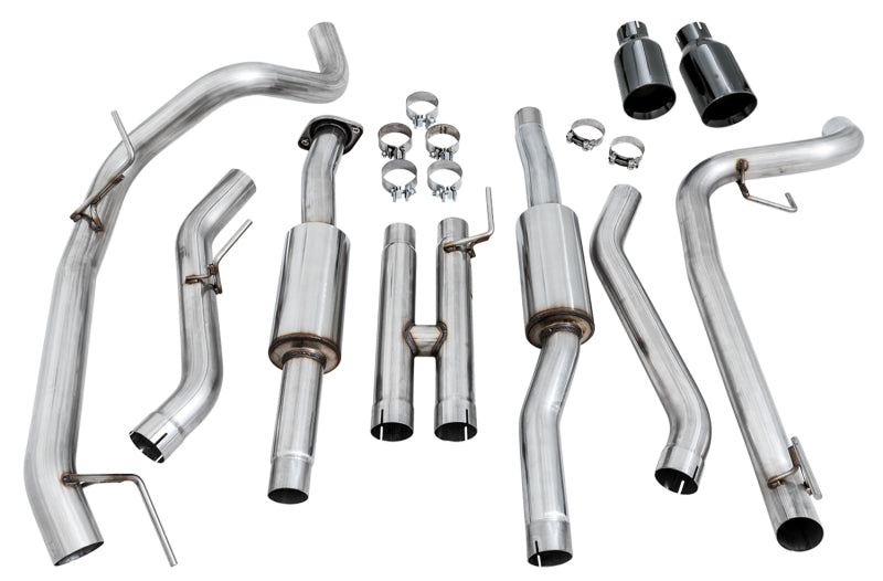 AWE Tuning 2017+ Ford Raptor 0FG Performance Exhaust System with Diamond Black Tips