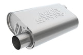 Borla CrateMuffler SBC Hot 350/383 3-Inch Offset/Center Oval Muffler - Part #400840