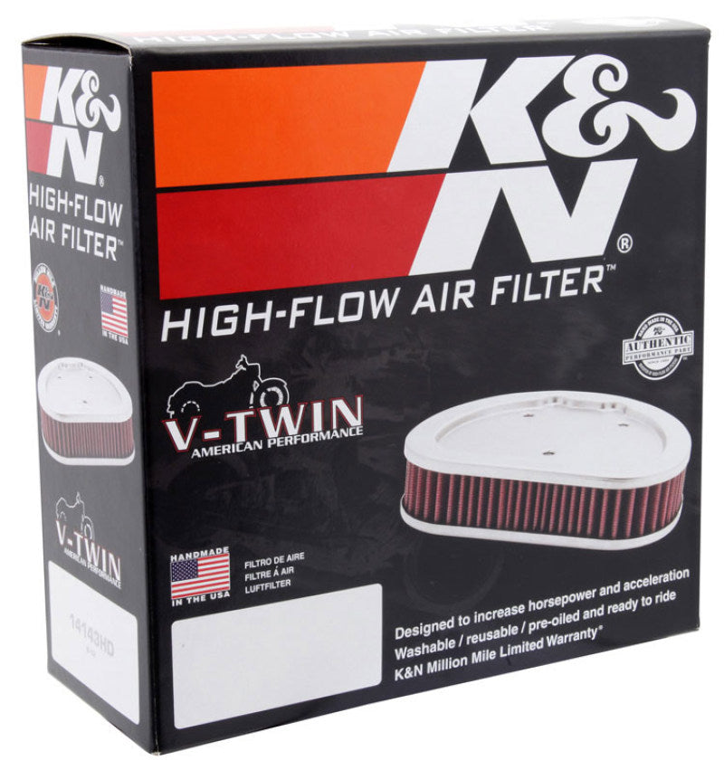 K&N Engineering HD-9608 High-Flow Replacement Air Filter for Harley Davidson Dyna Models