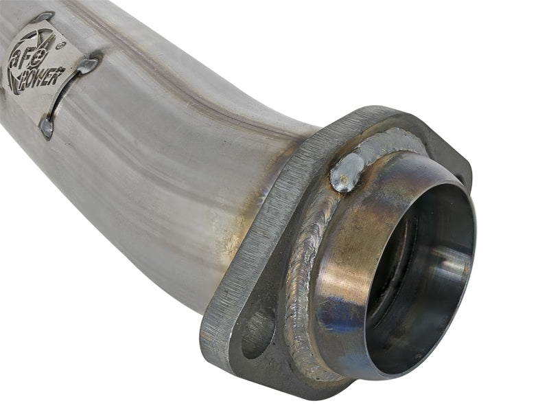 aFe Twisted Steel 2-Inch Stainless Steel Loop Delete Down-Pipe for Jeep Wrangler JL and Gladiator JT 2018-2026