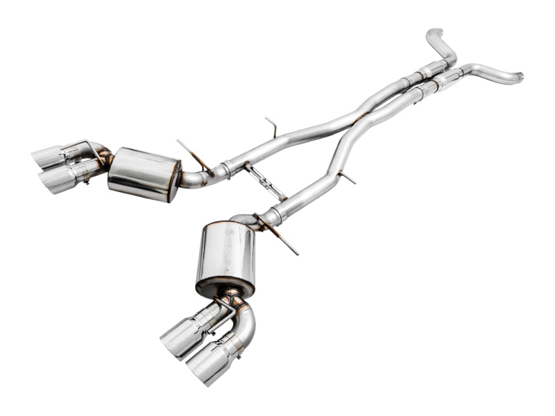 AWE Tuning 16-19 Chevy Camaro SS Touring Edition Cat-Back Exhaust with Quad Chrome Silver Tips