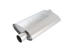 Borla Pro-XS 2.25 Inch Offset Inlet/Outlet Oval Muffler with Reversible Design