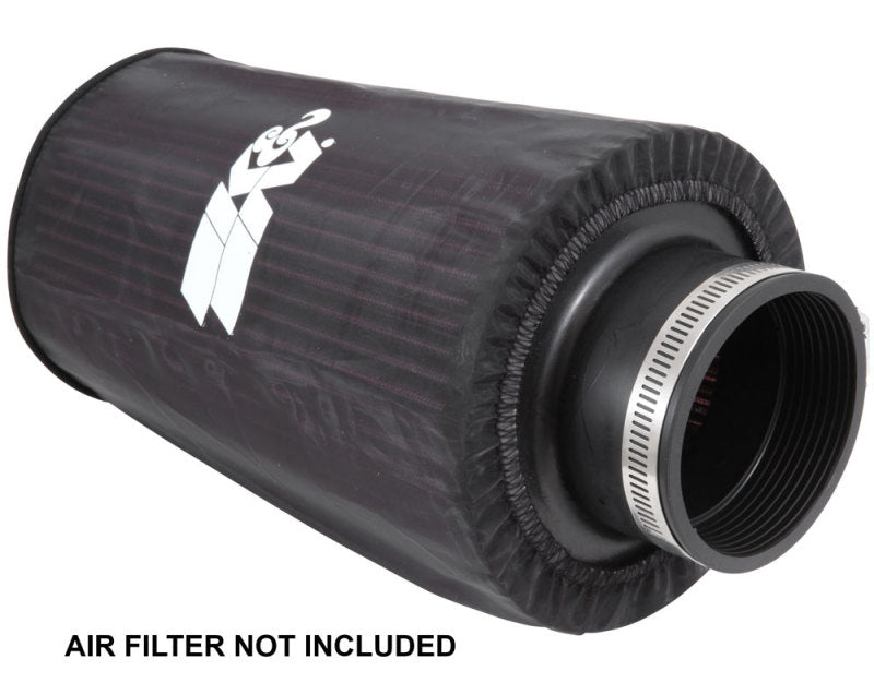 K&N Engineering RE-0810PK Universal Round Tapered Filter Wrap – Black, 6 Inch Base Diameter, 4.625 Inch Top Diameter, 9 Inch Height