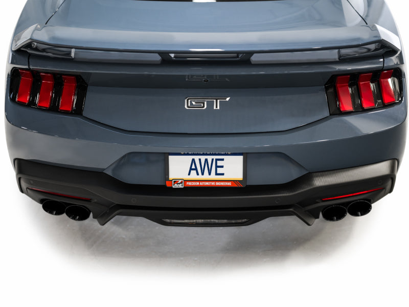 AWE Tuning SwitchPath™ Cat Back Exhaust for 2024-2026 Ford Mustang GT Fastback with Quad Diamond Black Tips