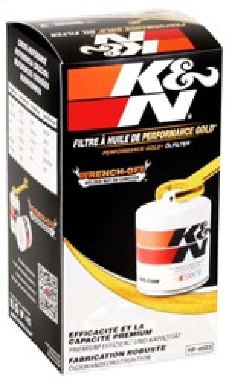 K&N Engineering HP-4003 Dodge Performance Gold Oil Filter for Dodge Ram 2500/3500 (1990-2013)