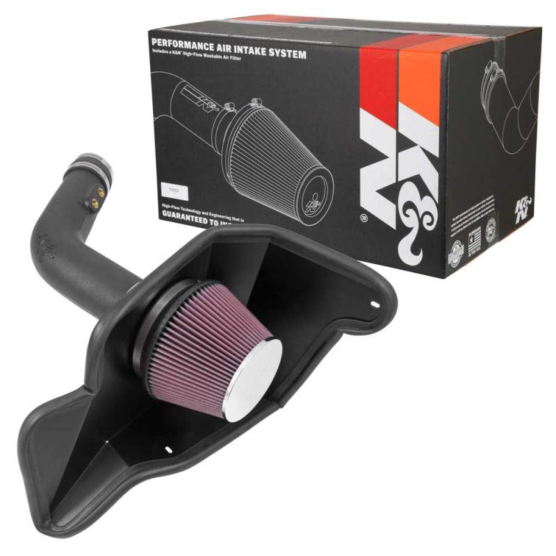 K&N Engineering 57-2594 Cold Air Intake Kit for 2015-2017 Ford Mustang 3.7L V6 F/I