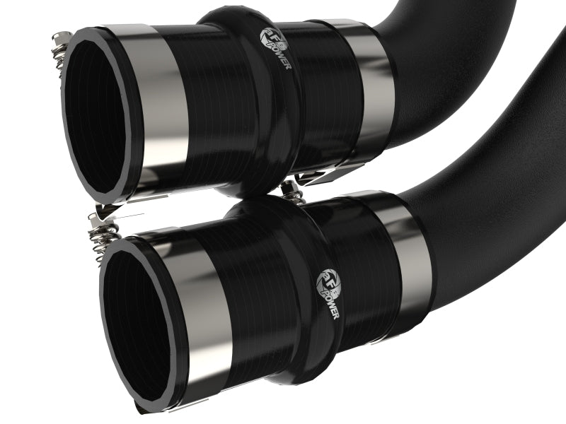 aFe BladeRunner 21-22 Ford F-150 Ecoboost V6-3.5L Aluminum Hot and Cold Charge Pipe Kit in Black