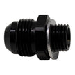 DeatschWerks 8AN Male Flare to M14 x 1.5 Male Metric Adapter with Washer - Anodized Matte Black