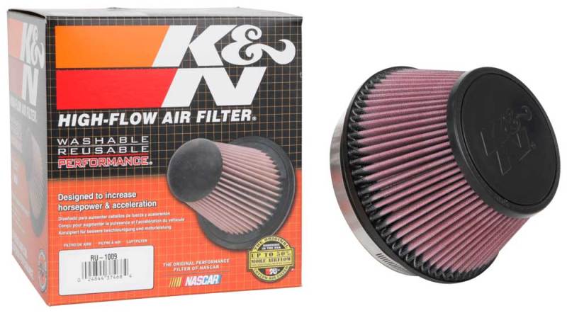K&N Engineering Universal Clamp-On Air Filter 6 inch Flanged, Fits 2013-2016 Cadillac ATS