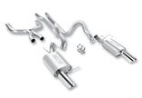 Borla ATAK Cat-Back Exhaust System for 2011-2012 Ford Mustang GT and Boss 302 – 5.0L V8, Aggressive Sound, Stainless Steel