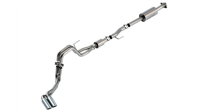 Borla F-150 2021-2025 5.0L V8 Cat-Back Exhaust System with Dual Side Exit and Chrome Tips