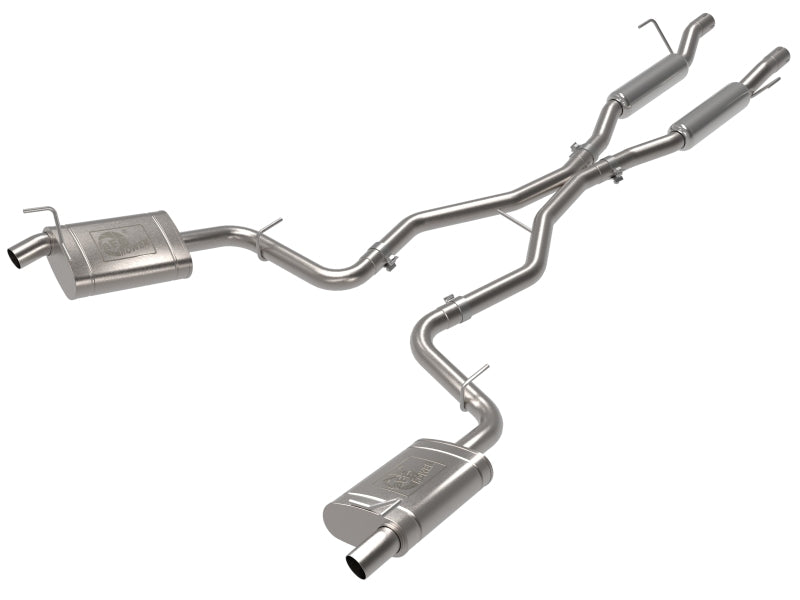 aFe Vulcan Series 2-1/4 inch Stainless Steel Cat-Back Exhaust System for Jeep Grand Cherokee L (2021-2022) with V6/V8 Engine