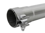 aFe MACH Force-Xp 409 Stainless Steel Muffler Delete Pipe – 2.5 Inch Inlet/Outlet, 14 Inch Body, 20 Inch Overall Length