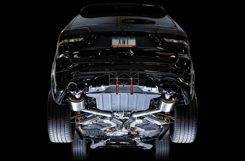 AWE Tuning Touring Edition Exhaust for Jeep Grand Cherokee SRT and Trackhawk – Full 3-Inch Stainless Steel Catback with Drone-Canceling Technology