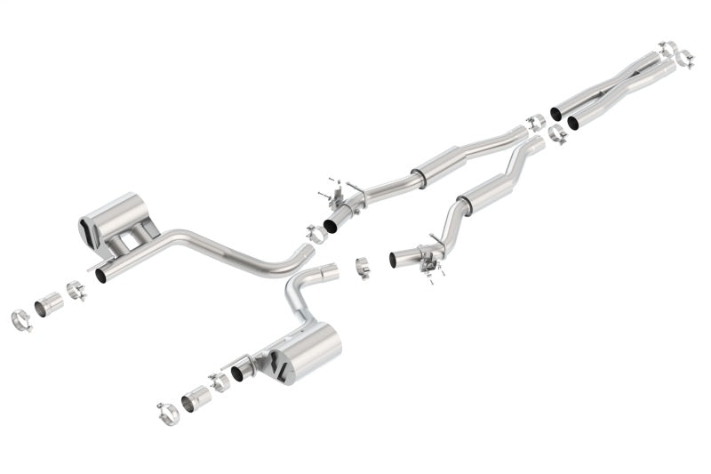 Borla S-Type Cat-Back Exhaust System for Dodge Challenger 2015-2023 with MDS Valves - Part #140640