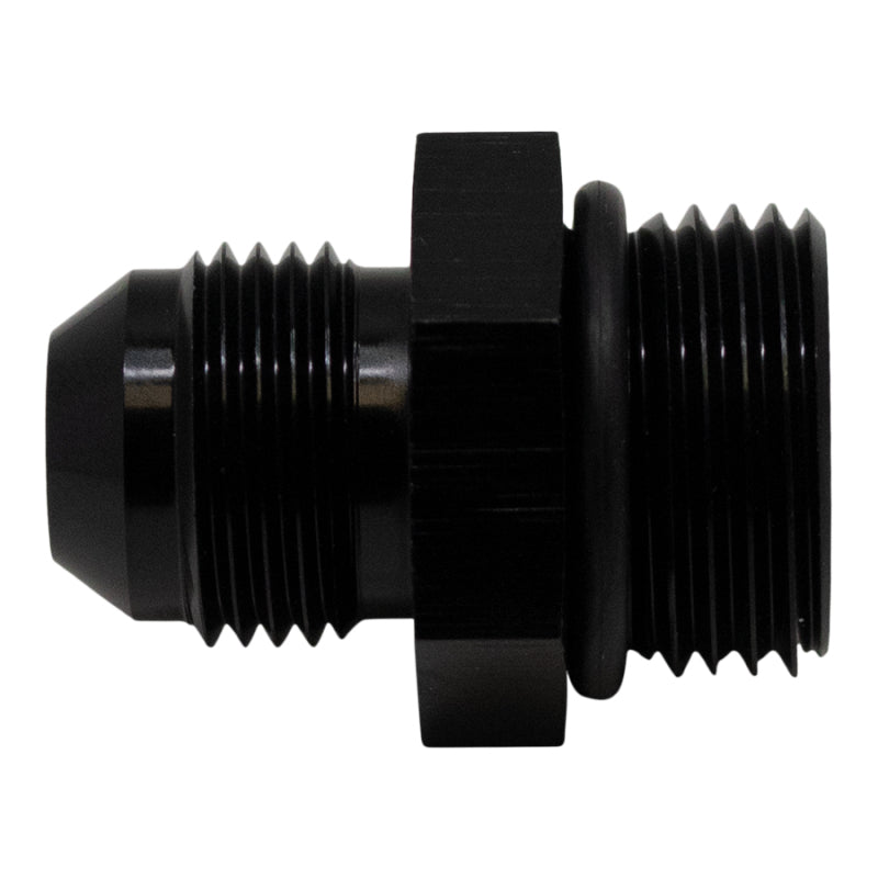 DeatschWerks 10AN ORB Male to 8AN Male Flare Adapter with O-Ring - Anodized Matte Black